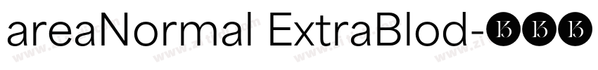 areaNormal ExtraBlod字体转换